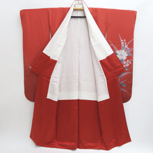 Load image into Gallery viewer, Furisode Light Red Flower Tall Silk #9692J4
