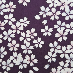 Furisode Purple Sakura Tall Silk #9682J3