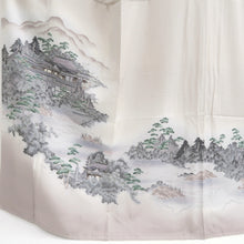 Load image into Gallery viewer, Kimono Oyster white Kiyomizudera Landscape Tall Silk #9930B5
