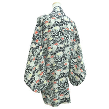 Load image into Gallery viewer, Haori Jacket Vintage(1950-1980) Light Gray Maple Leaf Branch Silk #10849E3
