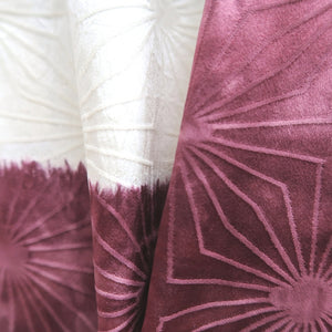 Haori Jacket Vintage(1950-1980) Reddish Purple Silk #10103D2