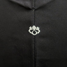 Load image into Gallery viewer, Haori Jacket Black Fully Embroidered Chrysanthemum Silk #10939F1
