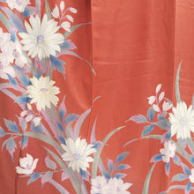 Load image into Gallery viewer, Furisode Light Red Flower Tall Silk #9692J4
