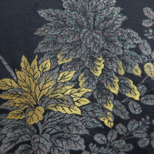 Load image into Gallery viewer, Haori Jacket Vintage(1950-1980) Black Silver Gold Chrysanthemum Silk #10058D1
