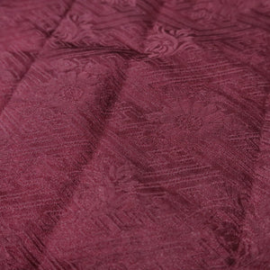 KK1400B8 Silk Kimono Fabric Vintage(1950-1980) Shibori Reddish Purple 84.6x12.6in(215x32cm)