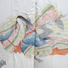 Load image into Gallery viewer, Haori Jacket Vintage(1950-1980) Black Embroidery Flower Alluring Princess Silk #9871B3
