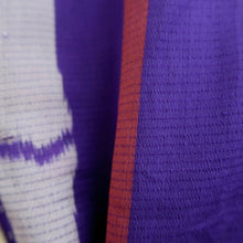 Load image into Gallery viewer, Haori Jacket Vintage(1920-1950) Blueish Purple Bamboo Silk #11049A3
