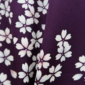 Furisode Purple Sakura Tall Silk #9682J3