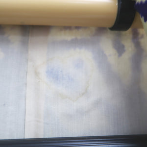 Kimono Vintage(1950-1980) Light Yellow Purple Shibori Silk #10261E4