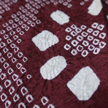 Load image into Gallery viewer, KK1400B8 Silk Kimono Fabric Vintage(1950-1980) Shibori Reddish Purple 84.6x12.6in(215x32cm)
