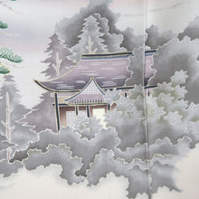 Load image into Gallery viewer, Kimono Oyster white Kiyomizudera Landscape Tall Silk #9930B5
