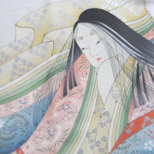 Load image into Gallery viewer, Haori Jacket Vintage(1950-1980) Black Embroidery Flower Alluring Princess Silk #9871B3
