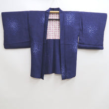 Load image into Gallery viewer, Haori Jacket Vintage(1950-1980) Blue Wave Silk #10104D2
