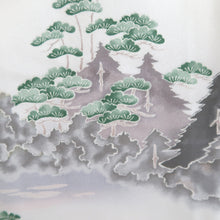 Load image into Gallery viewer, Kimono Oyster white Kiyomizudera Landscape Tall Silk #9930B5
