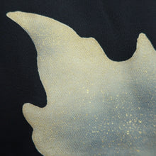 Load image into Gallery viewer, Haori Jacket Vintage(1950-1980) Black Cream white Gold Mystical Night Silk #10239E2
