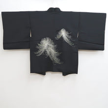 Load image into Gallery viewer, Haori Jacket Vintage(1950-1980) Black Fully Embroidered Kiku Silk #10029C4
