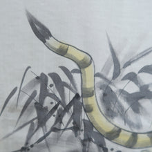 Load image into Gallery viewer, Men's Haori Vintage(1950-1980) Dark Blue Tiger Silk #10654C4
