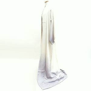 Kimono White Gray Tree Tall Silk #9931B5