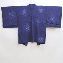 Load image into Gallery viewer, Haori Jacket Vintage(1950-1980) Blue Wave Silk #10104D2
