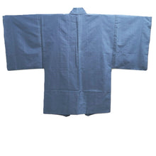Load image into Gallery viewer, Men&#39;s Haori Vintage(1950-1980) Blue Black Eagle Wide Silk #10443A3
