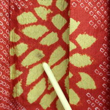 Load image into Gallery viewer, Haori Jacket Vintage(1920-1950) Vermillion Yellow Shibori Chrysanthemum Silk #11009F5
