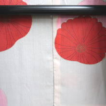 Load image into Gallery viewer, Haori Jacket Vintage(1950-1980) Black Hand painted Ume Kiku Silk #9889B3
