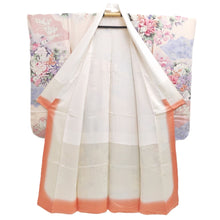 Load image into Gallery viewer, Furisode Pale Pink Plum blossom Chrysanthemum Silk #10549B4
