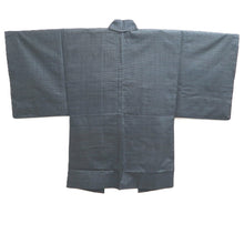 Load image into Gallery viewer, Men's Haori Vintage(1950-1980) Black Blue Ohshima Rooster Silk #10887E4
