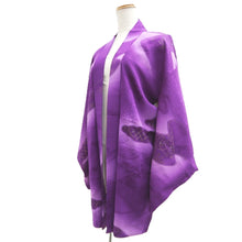 Load image into Gallery viewer, Haori Jacket Vintage(1950-1980) Purple Gold Peony Silk #10741D3
