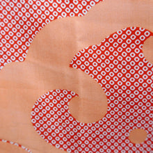 Load image into Gallery viewer, Juban Vintage(1920-1950) Vermillion Chrysanthemum Curling Wave Silk #10373F4
