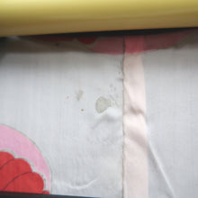 Load image into Gallery viewer, Haori Jacket Vintage(1950-1980) Black Hand painted Ume Kiku Silk #9889B3
