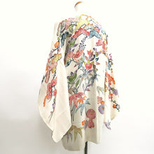 Load image into Gallery viewer, Haori Jacket Vintage(1950-1980) Off white Ume Matsu Branch Silk #10000C3
