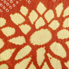 Load image into Gallery viewer, Haori Jacket Vintage(1920-1950) Vermillion Yellow Shibori Chrysanthemum Silk #11009F5
