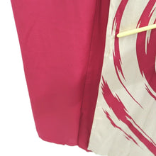 Load image into Gallery viewer, Kimono Vintage(1950-1980) Magenta Wave Unlined Hitoe Silk #10784D4

