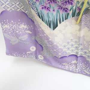 Furisode Lavender Bird Tall Silk #9713J5