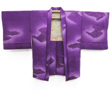 Load image into Gallery viewer, Haori Jacket Vintage(1950-1980) Purple Gold Peony Silk #10741D3
