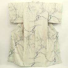 Load image into Gallery viewer, Kimono Cream white Plum blossom Branch Silk #9941B5
