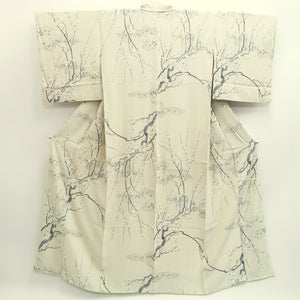 Kimono Cream white Plum blossom Branch Silk #9941B5