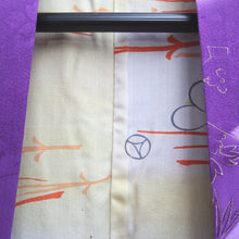 Load image into Gallery viewer, Haori Jacket Vintage(1950-1980) Purple Gold Peony Silk #10741D3

