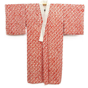 Juban Vintage(1950-1980) Red Shibori Silk #10385F5