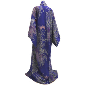 Kimono Vintage(1950-1980) Purple Rangiku Silk #10262E4