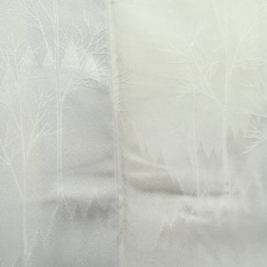 Kimono White Gray Tree Tall Silk #9931B5