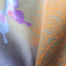 Load image into Gallery viewer, Kimono Navy Butterfly Tree Silk #10251E3
