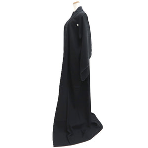 Kimono Black Hitoe Single-layer Silk #10540B3