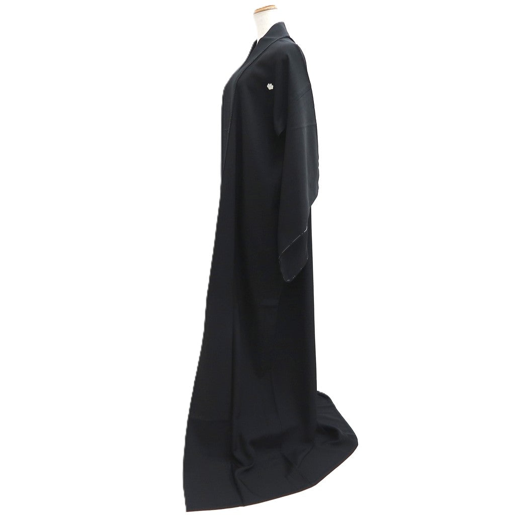 Kimono Black Hitoe Single-layer Silk #10540B3