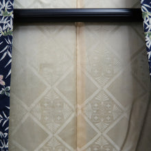 Load image into Gallery viewer, Haori Jacket Vintage(1950-1980) Dark Blue Flower Silk #10120D3
