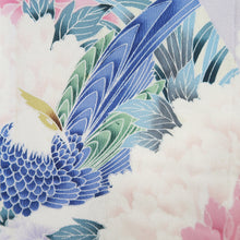 Load image into Gallery viewer, Furisode Lavender Bird Tall Silk #9713J5
