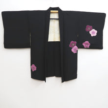 Load image into Gallery viewer, Haori Jacket Vintage(1950-1980) Black Plum blossom Silk #10046C5
