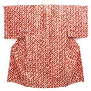 Juban Vintage(1950-1980) Red Shibori Silk #10385F5