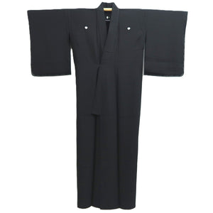 Kimono Black Hitoe Single-layer Silk #10540B3